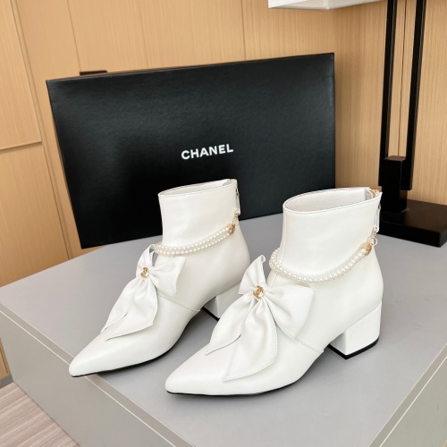 Cheap Chanel Boots For Women #1236741 Replica Wholesale [$115.00 USD] [ITEM#1236741] on Replica Chanel Boots