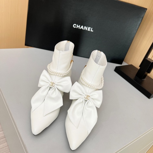 Cheap Chanel Boots For Women #1236741 Replica Wholesale [$115.00 USD] [ITEM#1236741] on Replica Chanel Boots