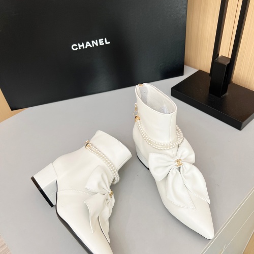 Cheap Chanel Boots For Women #1236741 Replica Wholesale [$115.00 USD] [ITEM#1236741] on Replica Chanel Boots