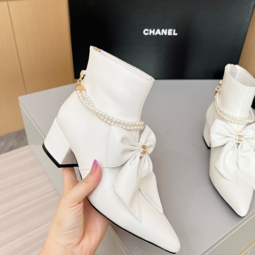 Cheap Chanel Boots For Women #1236741 Replica Wholesale [$115.00 USD] [ITEM#1236741] on Replica Chanel Boots