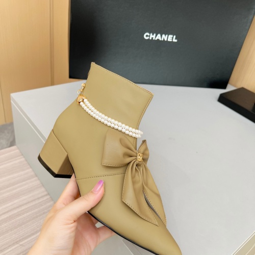 Cheap Chanel Boots For Women #1236742 Replica Wholesale [$115.00 USD] [ITEM#1236742] on Replica Chanel Boots