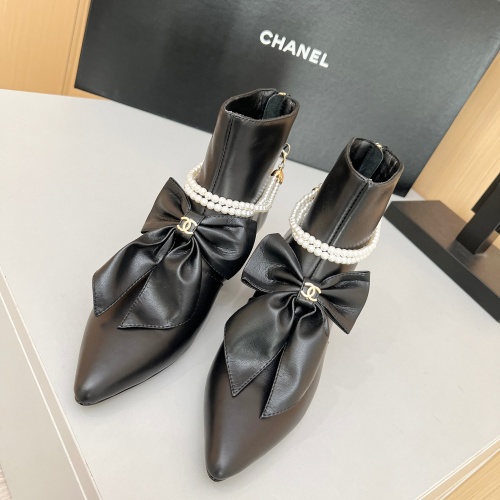 Cheap Chanel Boots For Women #1236743 Replica Wholesale [$115.00 USD] [ITEM#1236743] on Replica Chanel Boots