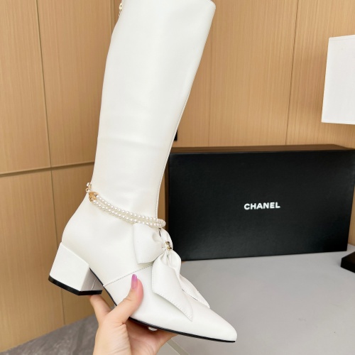 Cheap Chanel Boots For Women #1236745 Replica Wholesale [$150.00 USD] [ITEM#1236745] on Replica Chanel Boots