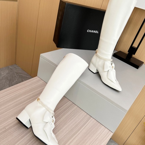 Cheap Chanel Boots For Women #1236745 Replica Wholesale [$150.00 USD] [ITEM#1236745] on Replica Chanel Boots