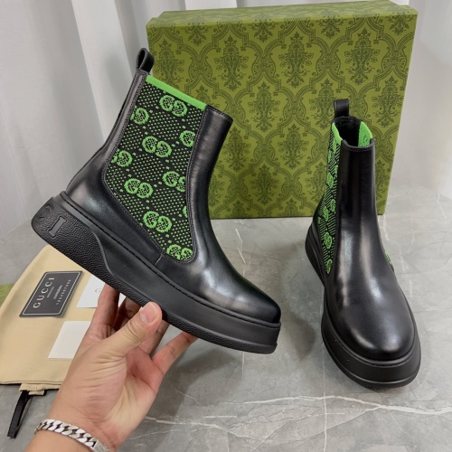 Cheap Gucci Boots For Women #1236753 Replica Wholesale [$115.00 USD] [ITEM#1236753] on Replica Gucci Boots