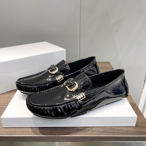 Cheap Versace Leather Shoes For Men #1236843 Replica Wholesale [$68.00 USD] [ITEM#1236843] on Replica Versace Leather Shoes