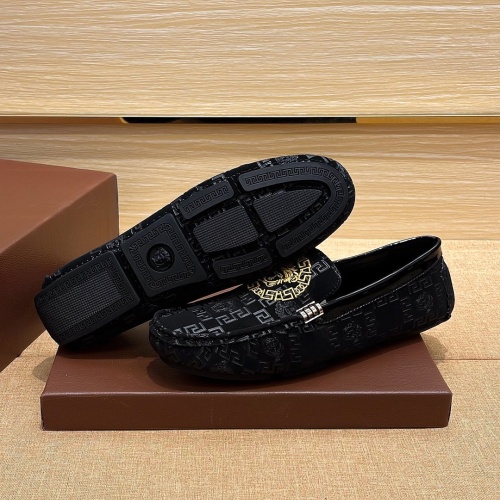 Cheap Versace Leather Shoes For Men #1236846 Replica Wholesale [$72.00 USD] [ITEM#1236846] on Replica Versace Leather Shoes