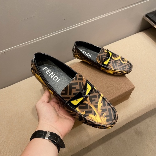 Cheap Fendi Leather Shoes For Men #1236878 Replica Wholesale [$68.00 USD] [ITEM#1236878] on Replica Fendi Leather Shoes