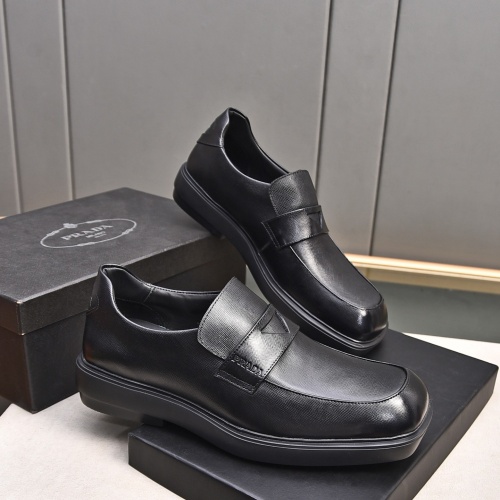 Cheap Prada Leather Shoes For Men #1236890 Replica Wholesale [$102.00 USD] [ITEM#1236890] on Replica Prada Leather Shoes