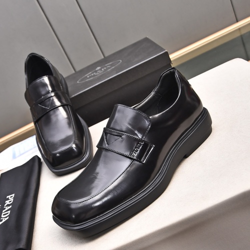 Cheap Prada Leather Shoes For Men #1236897 Replica Wholesale [$102.00 USD] [ITEM#1236897] on Replica Prada Leather Shoes