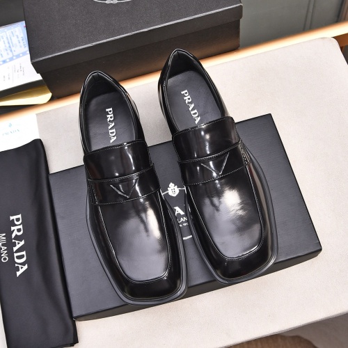 Cheap Prada Leather Shoes For Men #1236897 Replica Wholesale [$102.00 USD] [ITEM#1236897] on Replica Prada Leather Shoes