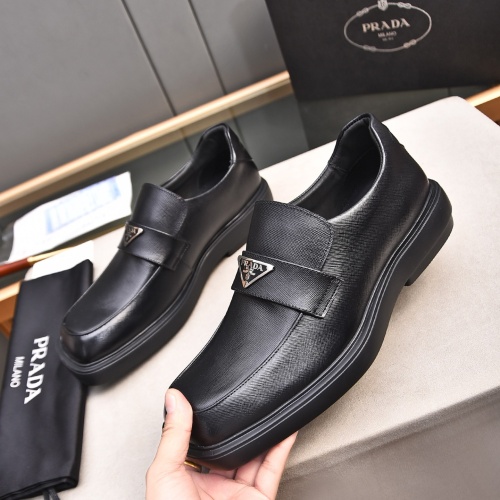 Cheap Prada Leather Shoes For Men #1236902 Replica Wholesale [$102.00 USD] [ITEM#1236902] on Replica Prada Leather Shoes