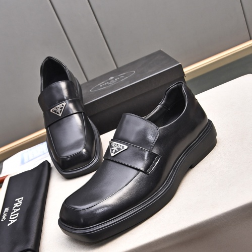 Cheap Prada Leather Shoes For Men #1236903 Replica Wholesale [$102.00 USD] [ITEM#1236903] on Replica Prada Leather Shoes