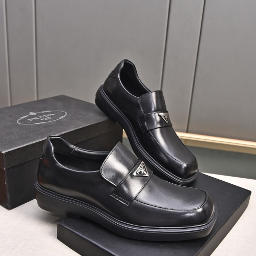 Cheap Prada Leather Shoes For Men #1236903 Replica Wholesale [$102.00 USD] [ITEM#1236903] on Replica Prada Leather Shoes