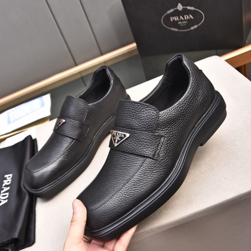 Cheap Prada Leather Shoes For Men #1236905 Replica Wholesale [$102.00 USD] [ITEM#1236905] on Replica Prada Leather Shoes