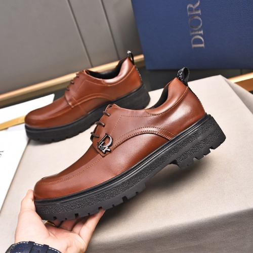 Cheap Christian Dior Leather Shoes For Men #1236908 Replica Wholesale [$92.00 USD] [ITEM#1236908] on Replica Christian Dior Leather Shoes