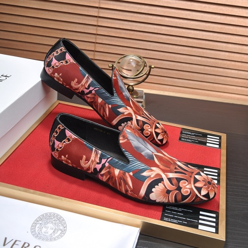 Cheap Versace Leather Shoes For Men #1236927 Replica Wholesale [$85.00 USD] [ITEM#1236927] on Replica Versace Leather Shoes