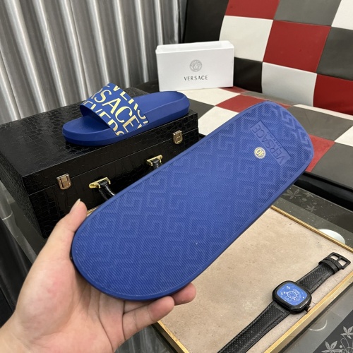 Cheap Versace Slippers For Men #1237171 Replica Wholesale [$45.00 USD] [ITEM#1237171] on Replica Versace Slippers