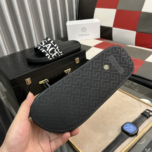 Cheap Versace Slippers For Men #1237174 Replica Wholesale [$45.00 USD] [ITEM#1237174] on Replica Versace Slippers