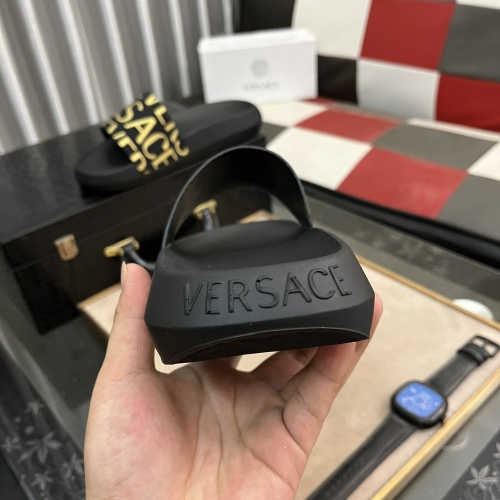 Cheap Versace Slippers For Men #1237175 Replica Wholesale [$45.00 USD] [ITEM#1237175] on Replica Versace Slippers