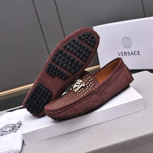 Cheap Versace Leather Shoes For Men #1237188 Replica Wholesale [$76.00 USD] [ITEM#1237188] on Replica Versace Leather Shoes