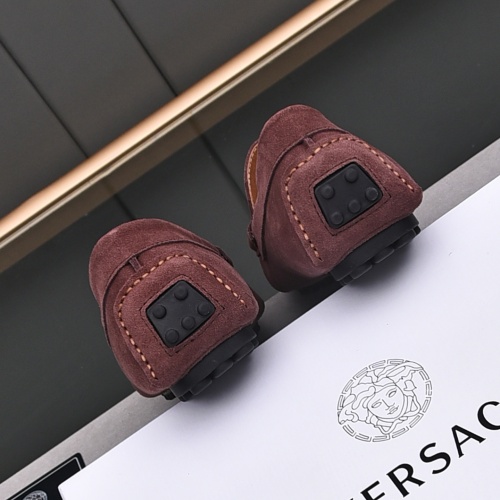 Cheap Versace Leather Shoes For Men #1237188 Replica Wholesale [$76.00 USD] [ITEM#1237188] on Replica Versace Leather Shoes