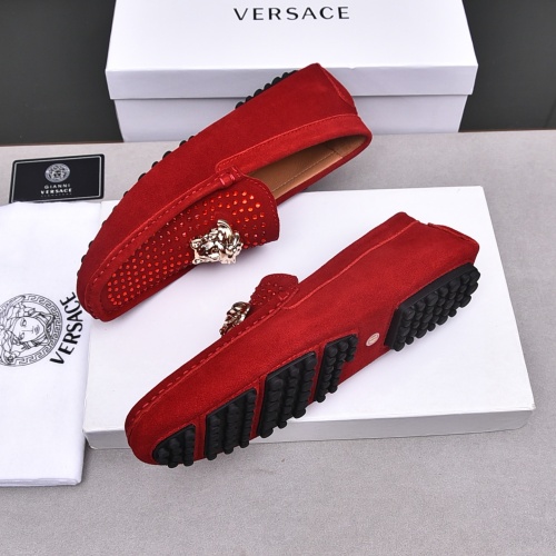 Cheap Versace Leather Shoes For Men #1237191 Replica Wholesale [$76.00 USD] [ITEM#1237191] on Replica Versace Leather Shoes