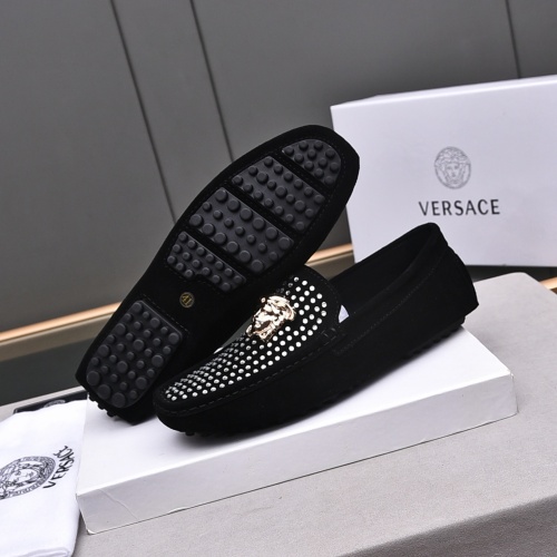 Cheap Versace Leather Shoes For Men #1237198 Replica Wholesale [$76.00 USD] [ITEM#1237198] on Replica Versace Leather Shoes