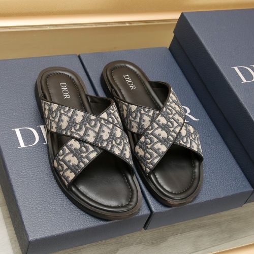 Cheap Christian Dior Slippers For Men #1237211 Replica Wholesale [$72.00 USD] [ITEM#1237211] on Replica Christian Dior Slippers