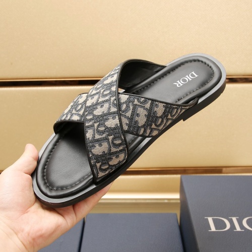 Cheap Christian Dior Slippers For Men #1237211 Replica Wholesale [$72.00 USD] [ITEM#1237211] on Replica Christian Dior Slippers