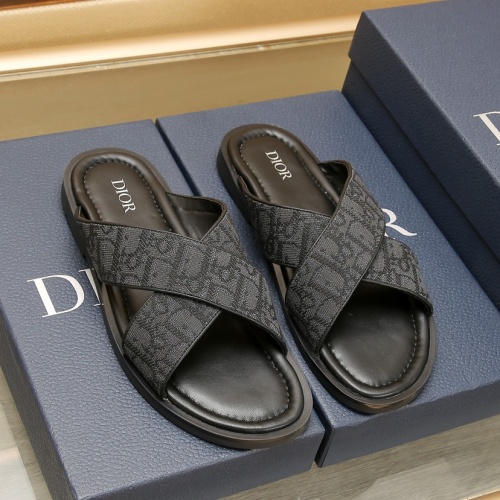 Cheap Christian Dior Slippers For Men #1237212 Replica Wholesale [$72.00 USD] [ITEM#1237212] on Replica Christian Dior Slippers