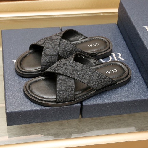 Cheap Christian Dior Slippers For Men #1237212 Replica Wholesale [$72.00 USD] [ITEM#1237212] on Replica Christian Dior Slippers