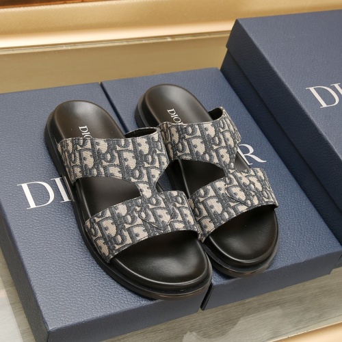 Cheap Christian Dior Slippers For Men #1237213 Replica Wholesale [$72.00 USD] [ITEM#1237213] on Replica Christian Dior Slippers