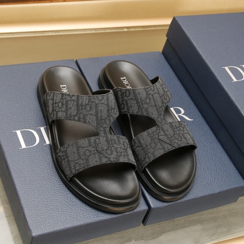 Cheap Christian Dior Slippers For Men #1237214 Replica Wholesale [$72.00 USD] [ITEM#1237214] on Replica Christian Dior Slippers