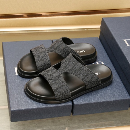 Cheap Christian Dior Slippers For Men #1237214 Replica Wholesale [$72.00 USD] [ITEM#1237214] on Replica Christian Dior Slippers