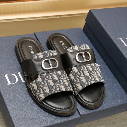 Cheap Christian Dior Slippers For Men #1237215 Replica Wholesale [$72.00 USD] [ITEM#1237215] on Replica Christian Dior Slippers