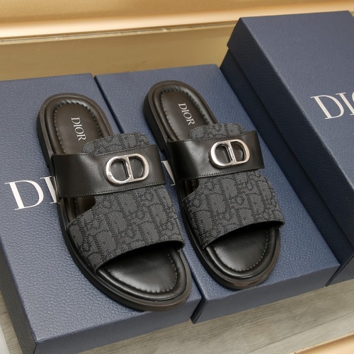 Cheap Christian Dior Slippers For Men #1237216 Replica Wholesale [$72.00 USD] [ITEM#1237216] on Replica Christian Dior Slippers