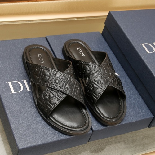 Cheap Christian Dior Slippers For Men #1237217 Replica Wholesale [$72.00 USD] [ITEM#1237217] on Replica Christian Dior Slippers