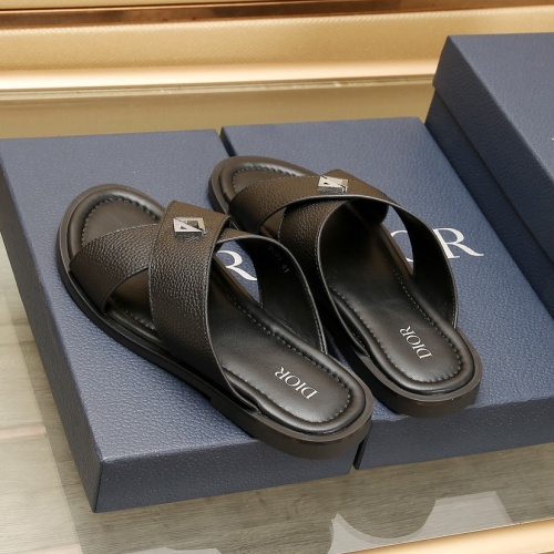 Cheap Christian Dior Slippers For Men #1237219 Replica Wholesale [$72.00 USD] [ITEM#1237219] on Replica Christian Dior Slippers