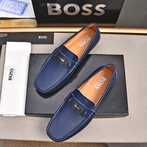 Cheap Boss Leather Shoes For Men #1237230 Replica Wholesale [$76.00 USD] [ITEM#1237230] on Replica Boss Leather Shoes