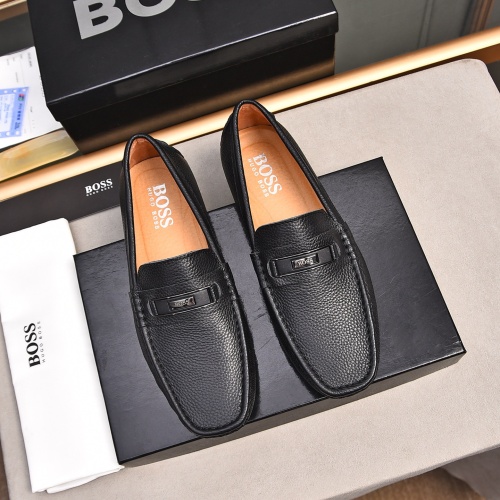 Cheap Boss Leather Shoes For Men #1237231 Replica Wholesale [$76.00 USD] [ITEM#1237231] on Replica Boss Leather Shoes