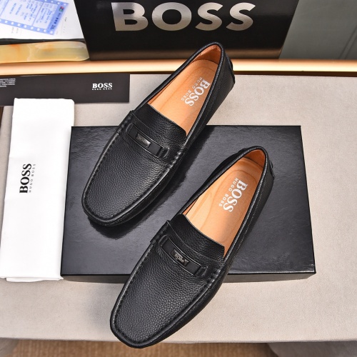 Cheap Boss Leather Shoes For Men #1237231 Replica Wholesale [$76.00 USD] [ITEM#1237231] on Replica Boss Leather Shoes