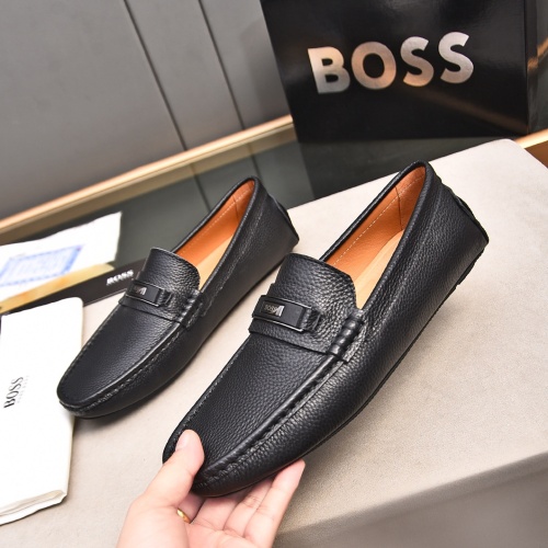 Cheap Boss Leather Shoes For Men #1237231 Replica Wholesale [$76.00 USD] [ITEM#1237231] on Replica Boss Leather Shoes