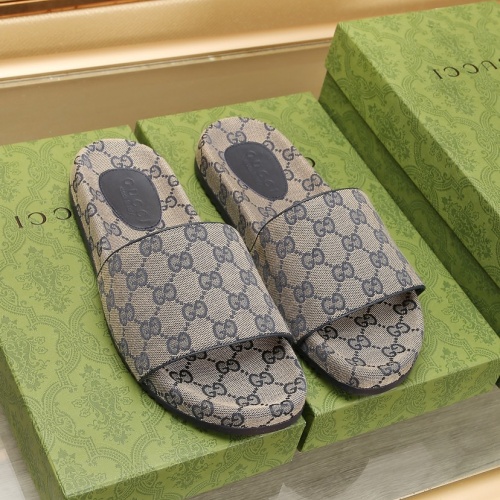 Cheap Gucci Slippers For Men #1237247 Replica Wholesale [$72.00 USD] [ITEM#1237247] on Replica Gucci Slippers