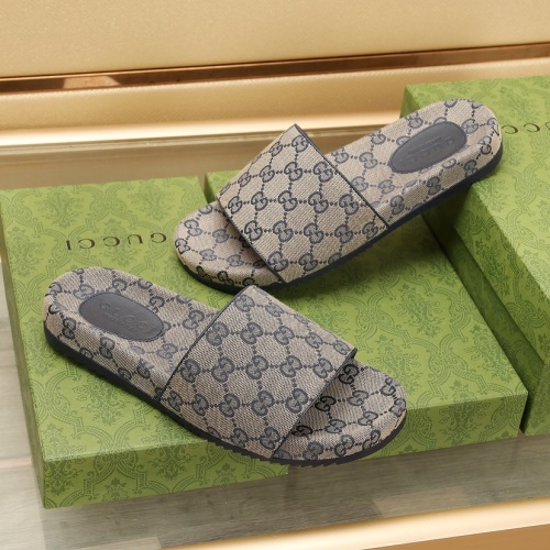 Cheap Gucci Slippers For Men #1237247 Replica Wholesale [$72.00 USD] [ITEM#1237247] on Replica Gucci Slippers