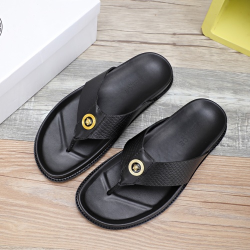 Cheap Versace Slippers For Men #1237304 Replica Wholesale [$56.00 USD] [ITEM#1237304] on Replica Versace Slippers