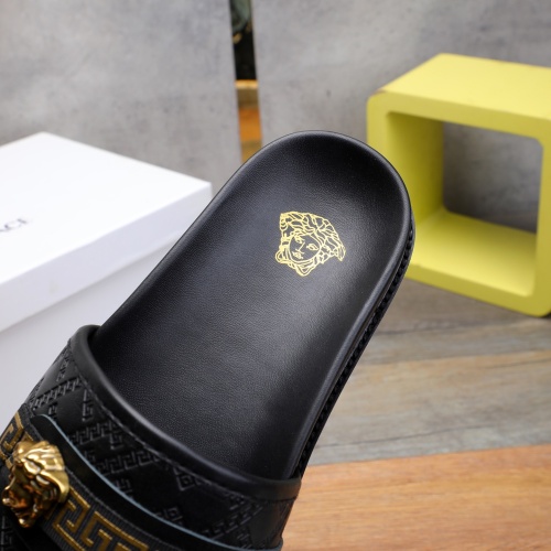 Cheap Versace Slippers For Men #1237308 Replica Wholesale [$56.00 USD] [ITEM#1237308] on Replica Versace Slippers