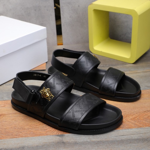 Cheap Versace Sandal For Men #1237309 Replica Wholesale [$56.00 USD] [ITEM#1237309] on Replica Versace Sandal