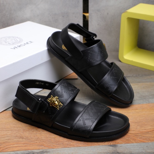 Cheap Versace Sandal For Men #1237309 Replica Wholesale [$56.00 USD] [ITEM#1237309] on Replica Versace Sandal