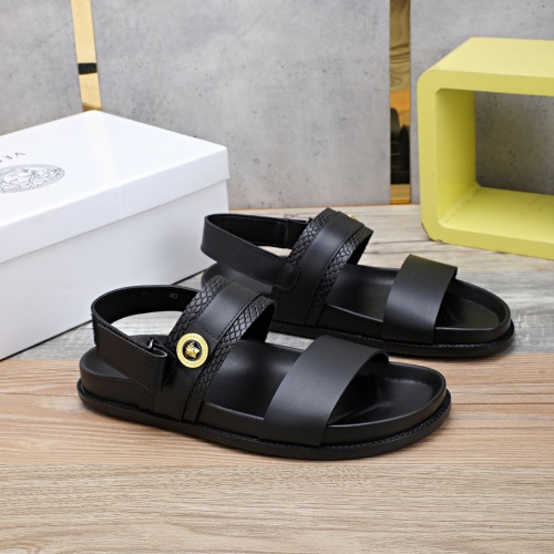 Cheap Versace Sandal For Men #1237310 Replica Wholesale [$56.00 USD] [ITEM#1237310] on Replica Versace Sandal